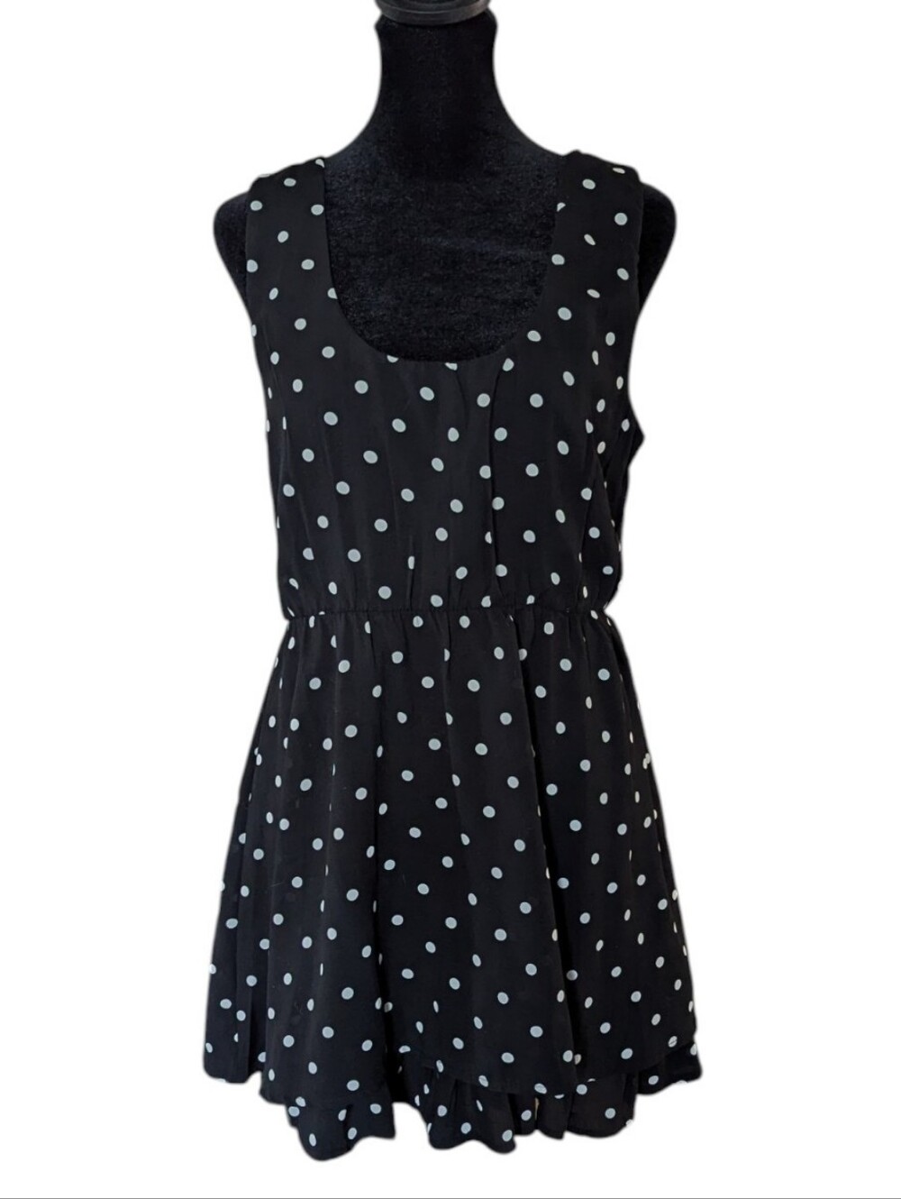 Seduction Polka Dot Dress Size M Black And White